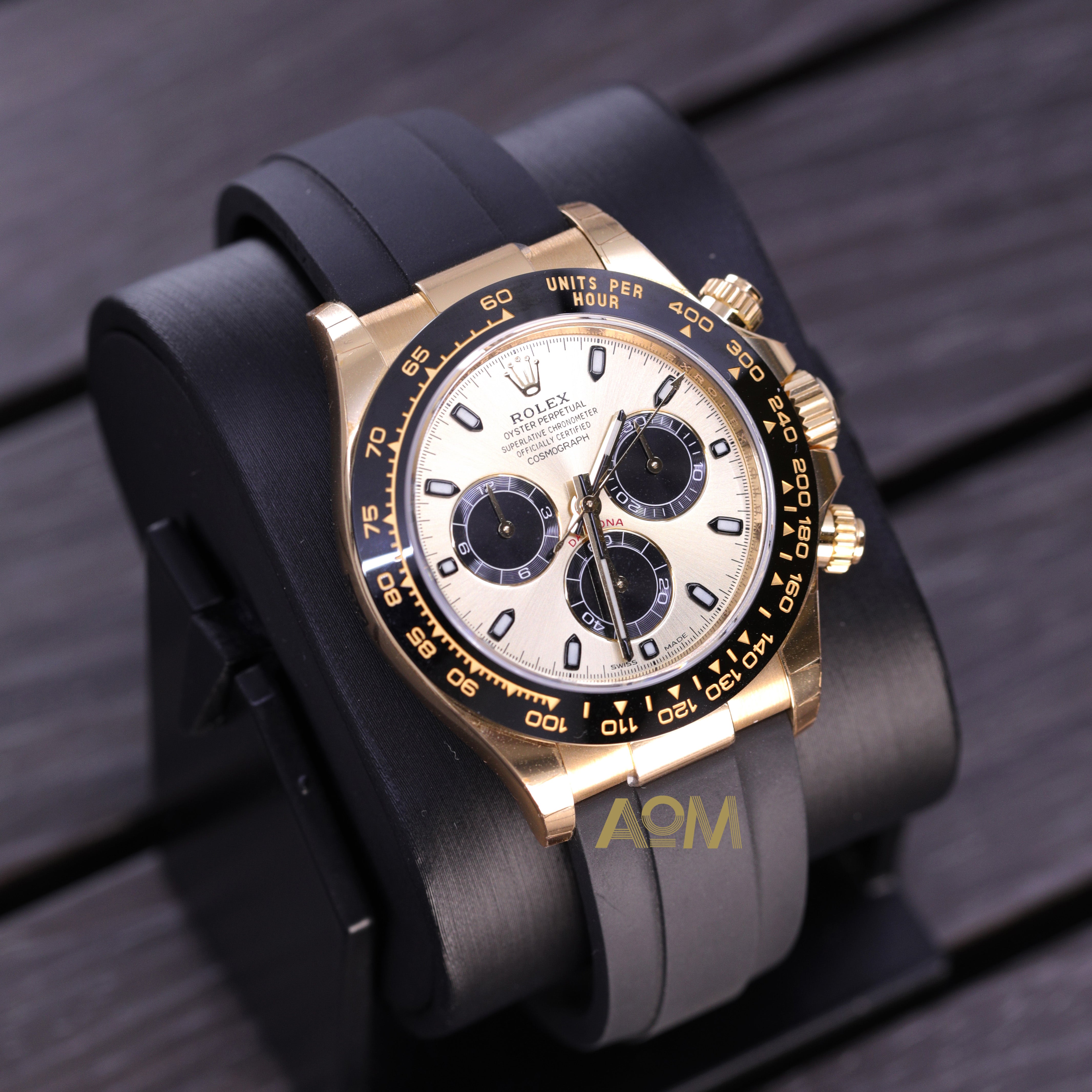 116518 Champ Black - AOM Luxury Watch