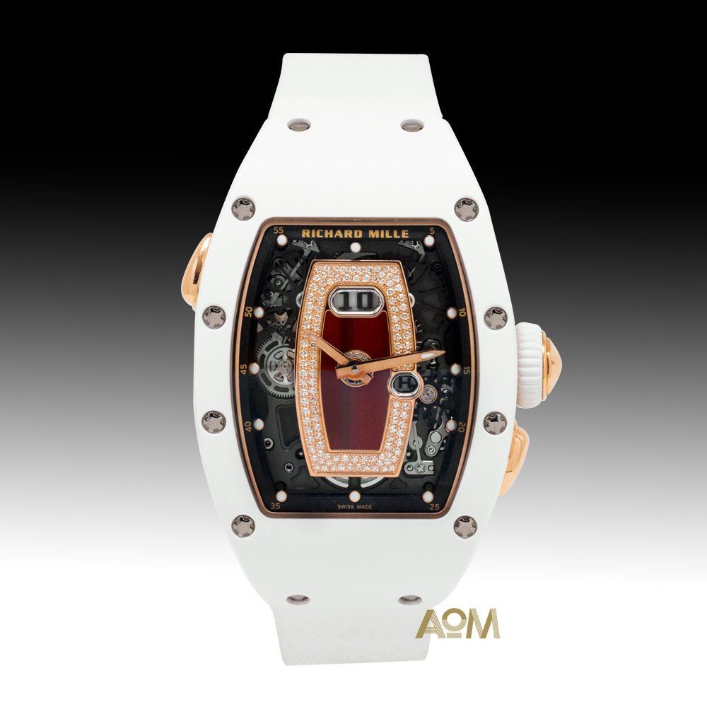 RM037 화이트 세라믹 재스퍼 - AOM Luxury Watch